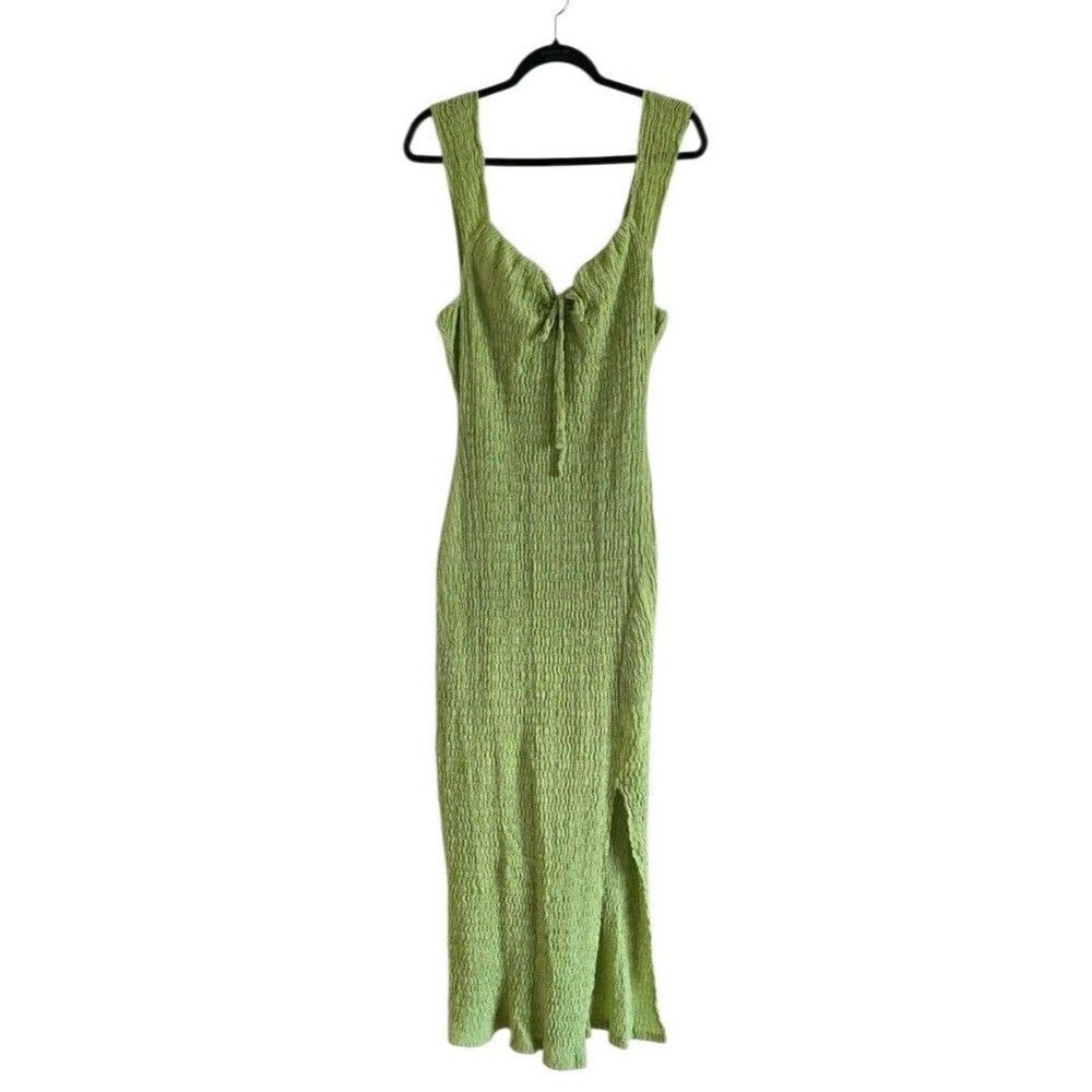 Free People Lime Green Knit Maxi Dress - Picture 9 of 9